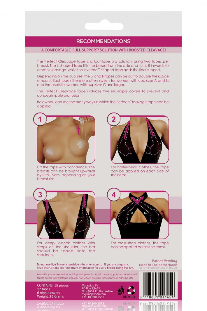 BYE BRA – dubbelzijdige kledingtape, 30 strips (50019-1)-1