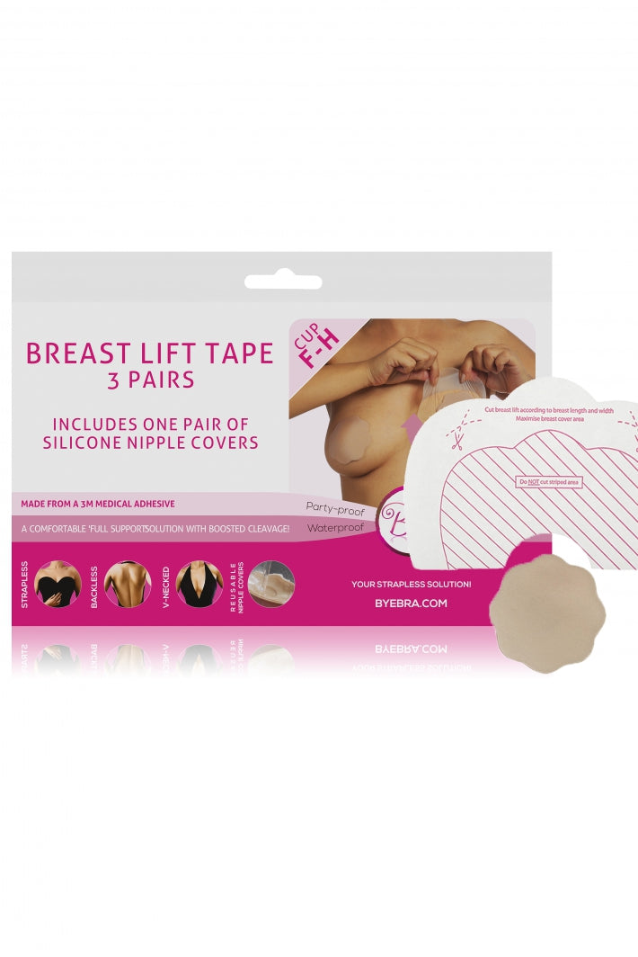 BYE BRA – borstlift-tape met zijden tepelcovers F–H, 3 stuks (50017-3)-3