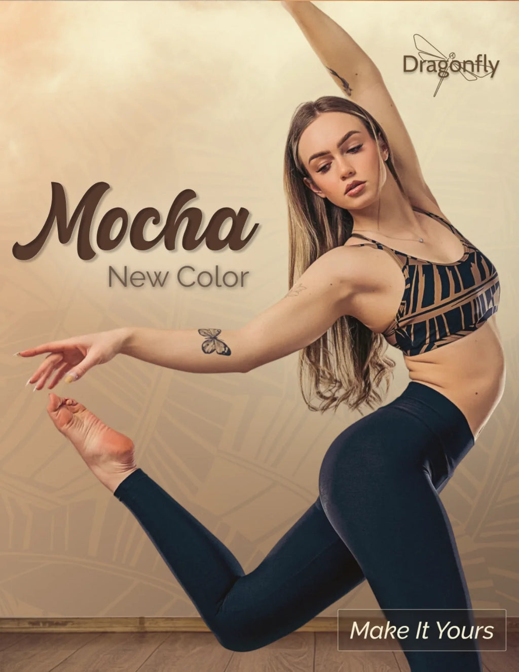 Nicole Sports Bra Mocha-3