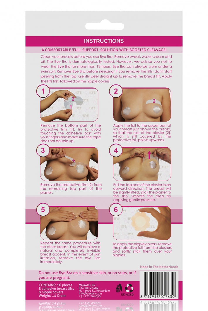 BYE BRA – borstlift-tape met zijden tepelcovers F–H, 3 stuks (50015-3)-3